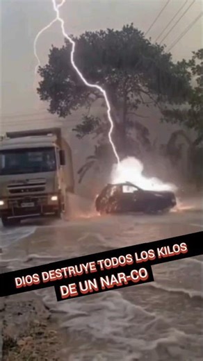 Dios destruye carro de Nar-co y poderoso rayo incinera los kilos #dios #jesus #love #cristo