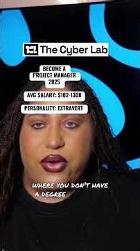 BREAK INTO PROJECT MANAGEMENT 2025 WITH THE CYBER LAB! If... #Shorts #thecybrlab