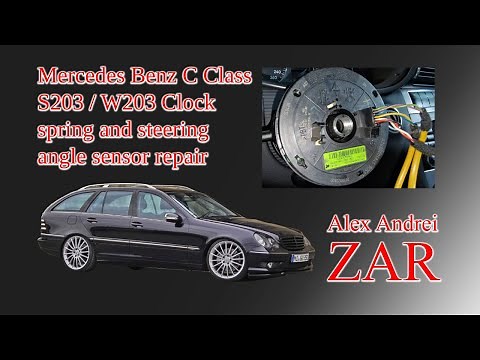 Mercedes C Class C200 Kompressor W203 S203 Clock Spring and Steering Angle Sensor Repair
