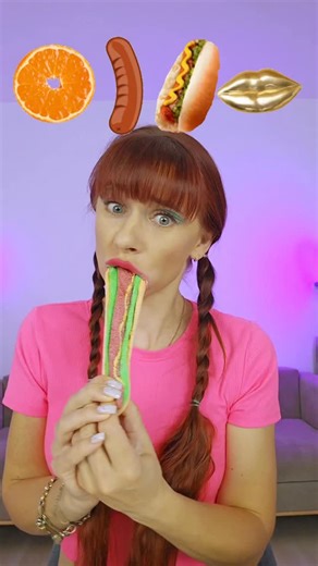 ASMR Lilibu on Instagram: "ASMR Gummy Hot Dog, Lips Lollipop 🍭 #asmr #mukbang"