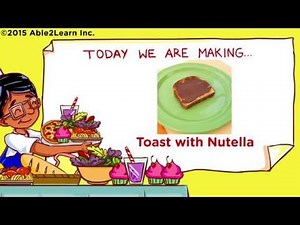 Let's Cook! Life Skills - Kids with Autism - Toast with Nutella
