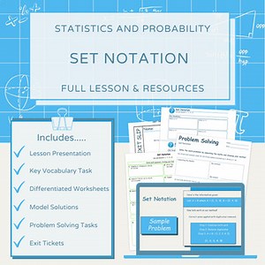 Set Notation – Full Lesson with Differentiated Resources