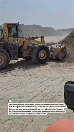 Wheel Loader Moving Massive Sand Piles! #heavyequipment #construction #wheelloader