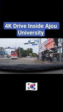 🚗 4K Drive Through Ajou University — Korea’s Peaceful Campus Tour 🇰🇷