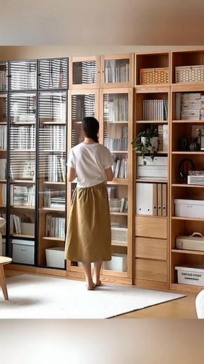 ONLINE SOLID WOOD FURNITURE STORE on Instagram: "Transform Your Living Room with a Modern Solid Wood Bookcase When it comes to designing a stylish and functional living space, the right furniture makes all the difference. A solid wood bookcase is not just for storing books; it’s a statement piece that adds warmth, sophistication, and practical storage to any room. The latest trends in home design focus on minimalistic and multifunctional pieces that bring both style and utility to your living sp