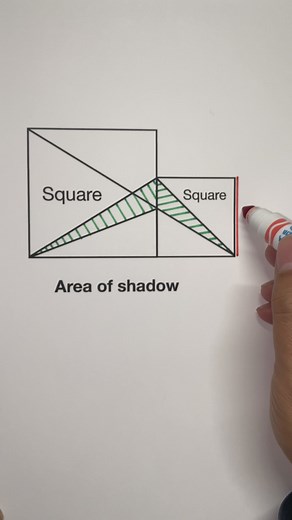 27K views · 41 reactions | Geometry problem: Solving area of shadow #geometry #reels | Geometry Problem | Facebook
