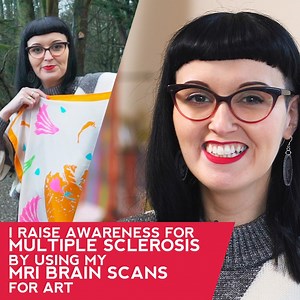 290K views · 610 reactions | “I’m shocked how pretty and appealing I can make MS look.” Kirsty runs a design label inspired by having Multiple Sclerosis, using the patterns from own MRI scans for her creations. | BBC Scotland | Facebook