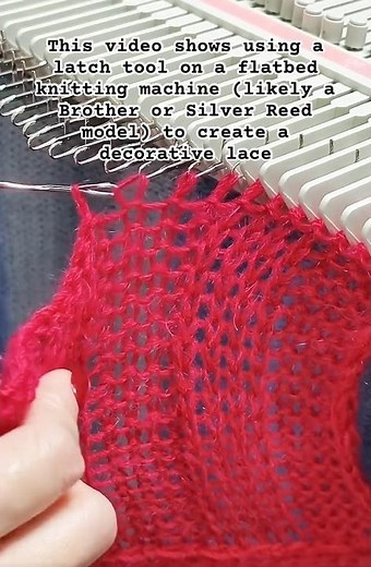 Creating Lace Textures #MachineKnitting #KnittingMachine #LaceKnitting #FiberArt #KnittingTutorial