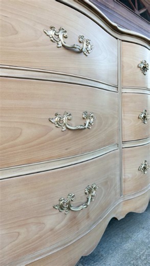This French Provincial dresser makeover completely transformed the space