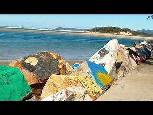 Nambucca Heads ANZAC Park Jetty to The V wall Nambucca Heads