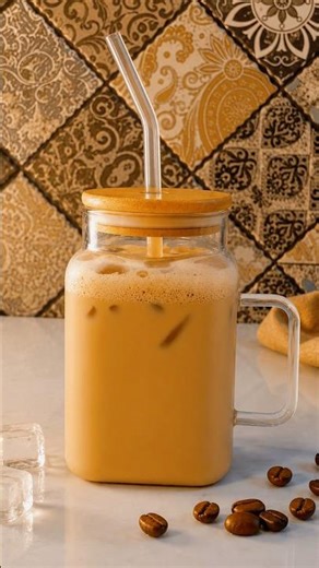 Coffee Milkshake with Nutella☕🍫#food CoffeeMilkshake #ColdCoffee #Milkshake #youtubeshorts #shorts