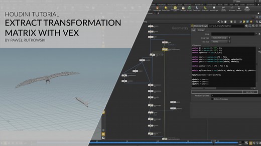 Houdini Tutorial | Extracting transformation matrix with VEX