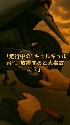 10「走行中にキュルキュル音、放置すると大事故に」#バイクで行けるアウトドア #Ask Walker