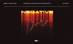 Negative Burn - Film Burn Photoshop Effect