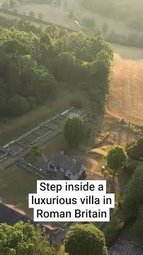 What was life like in a luxury villa in Roman Britain?
