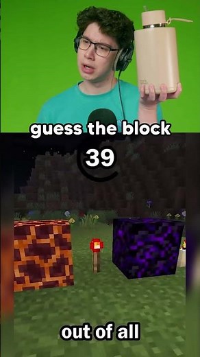 Guessing the Minecraft Block in 60 Seconds…😱 #reaction