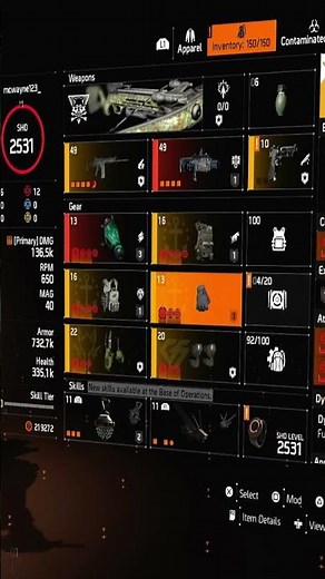 simple DPS build for raids division 2 #buildvideo #shots #division2