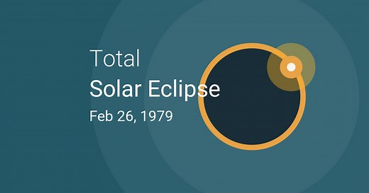 Total Solar Eclipse on February 26, 1979