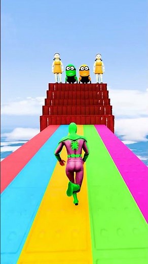 GTA 5 Epic Water Ragdolls | Spider-Man Jumps / Fails ep.16607 #shorts