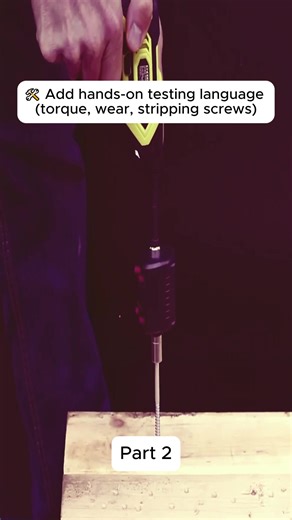 Hands-On Testing for Torque and Wear in Tools