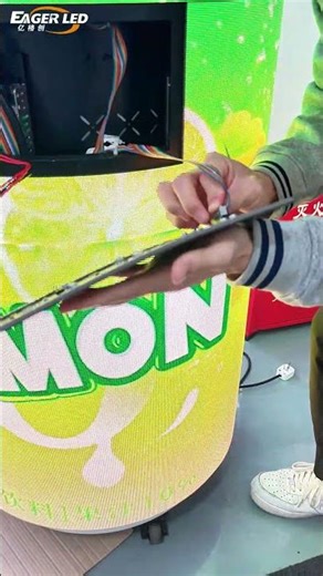 Beautiful LED can screen and module installation #ledvideowall #ledscreen #leddisplay #eagerled