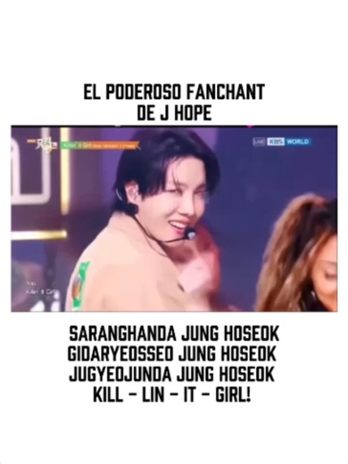 Fanchant poderoso de J-Hope: emoción y energía en vivo