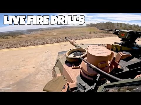 Australian Military test their new M1A2 SEPv3 Abrams (Live Fire Drills)