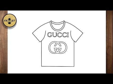 How to draw a gucci shirt easy