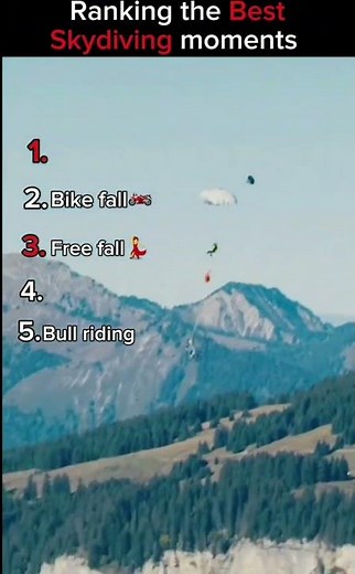 Ranking the best skydiving moments