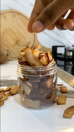 How to Make Coconut Flakes at Home (Easy & Healthy) #foodshorts