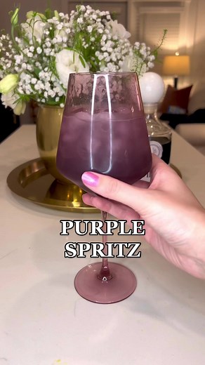 Purple Spritz Cocktail Recipe | Plum Liqueur & Prosecco