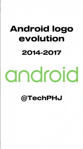 Evolution of Android logo