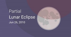 Partial Lunar Eclipse on June 25–26, 2010 – Where and When to See