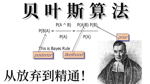 【从放弃到精通】B站讲的最好的贝叶斯算法、朴素贝叶斯、贝叶斯网络教程，清华大佬精讲贝叶斯算法教程，从理论到实战，不再走弯路！
