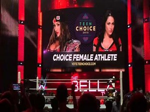 7/13/2015 WWE Raw (Atlanta, GA) - The Bella Twins & Alicia Fox Entrance