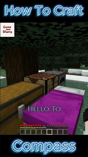 How To Craft Compass #minecraft #shorts