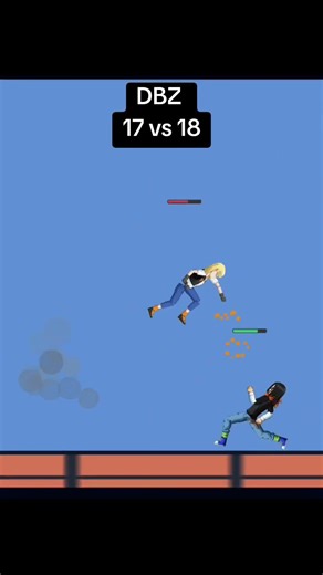 Android 17 vs 18. #dragonball #dbz #animation #epicbattle #stickman
