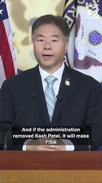 Congressman urges removal of FBI Director Kash Patel, calls him "raging alcoholic"