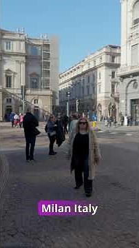 🇮🇹 piazza Teatro alla Scala - Milan's Iconic Opera Theater #travel #italy #tourist #shortsyoutube