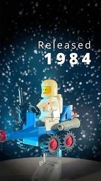 Vintage Lego Classic Space set 6804 Surface Rover released in 1984, detailed view.