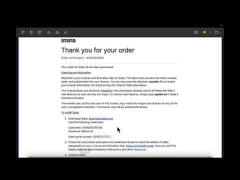 How to download and install Stata for Mac