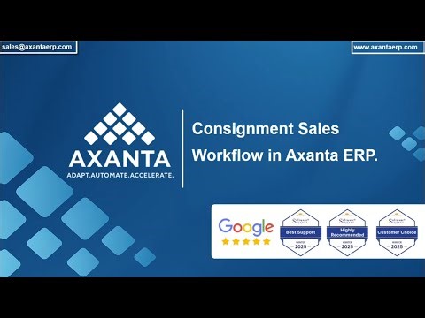 Consignment Sales Workflow | AxantaERP | Cloud ERP & Point of Sale