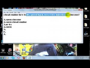 cheat engine how to fix DDL injection in chrome