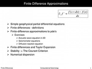 Finite Difference Approximations - SlideServe