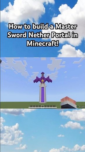 How to build a Master Sword Nether Portal in Minecraft!