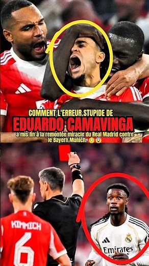 How Camavinga's stupid mistake ended Real Madrid's comeback against Bayern Munich. 😳😨
