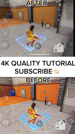 4K QUALITY TUTORIAL IN FREE FIRE🎥🔥|| ￼￼