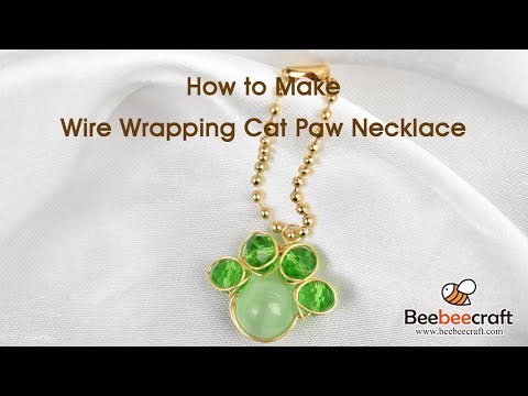 How to Make Wire Wrapping Cat-Paw Necklace