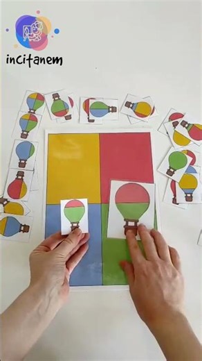 Hot Air Balloon Color Sorting Activity | Montessori Preschool Learning (PDF Download)