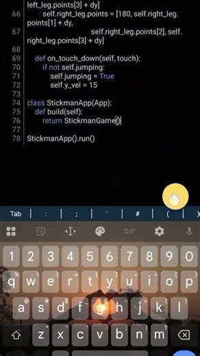 Making Stickman game using Python 😁 #animation #chatgpt #pythonprogramming #coding #gaming #design